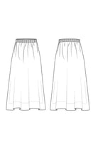 Mark Kenly Domino Tan Nasha Sheer Cotton Organic Skirts