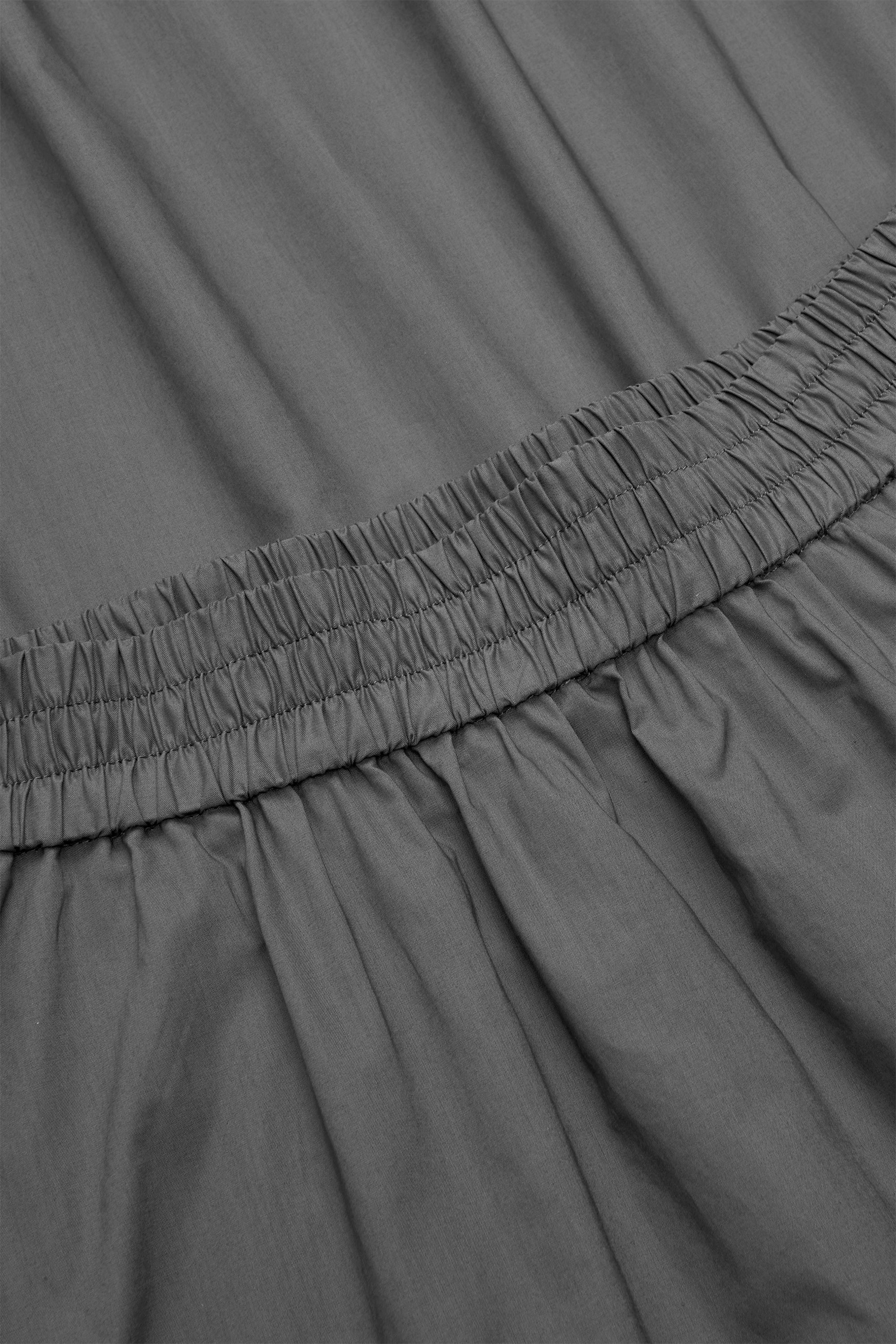 Mark Kenly Domino Tan Nasha Sheer Cotton Organic Skirts ANTRACIT