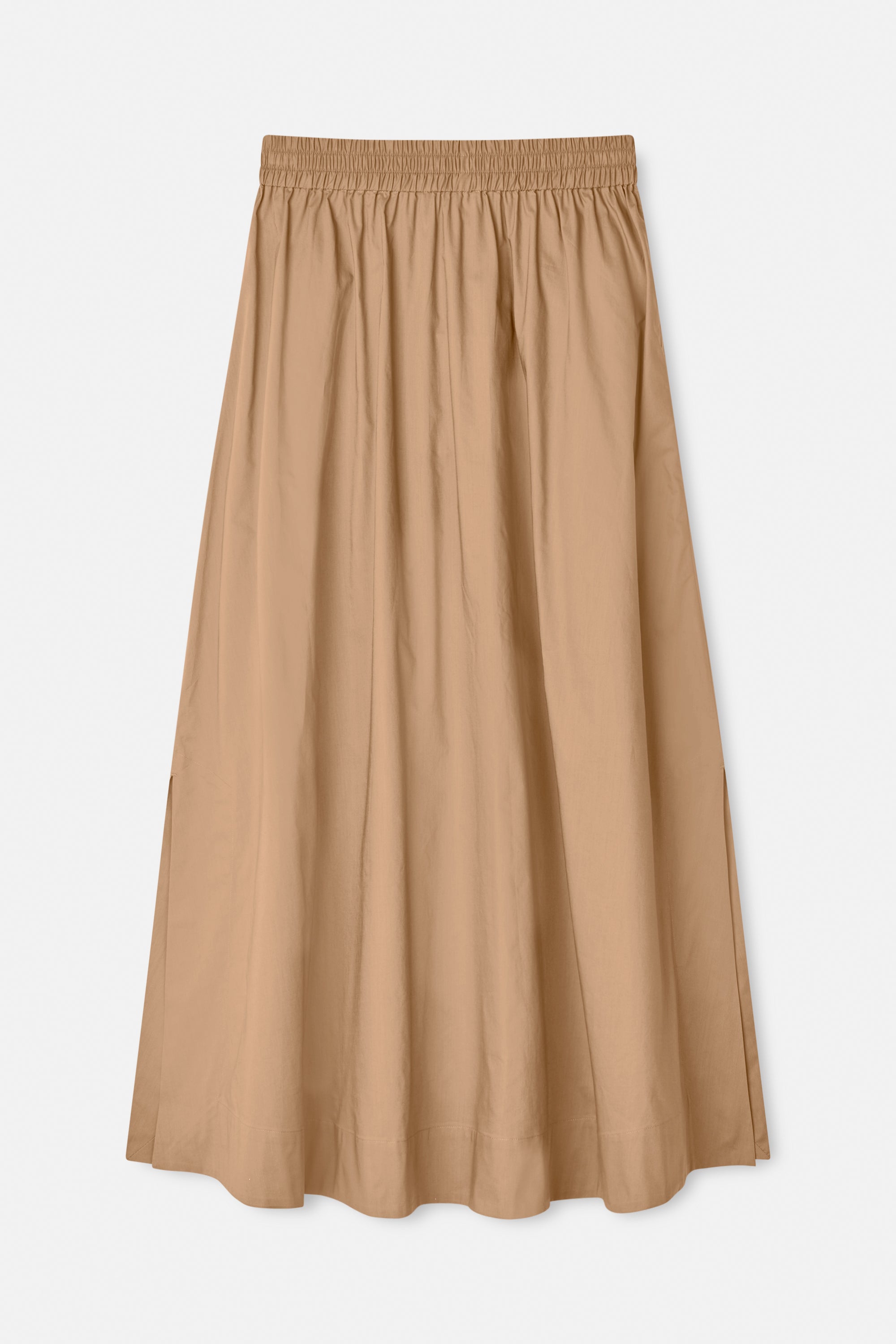 Mark Kenly Domino Tan Nasha Sheer Cotton Organic Skirts TAUPE