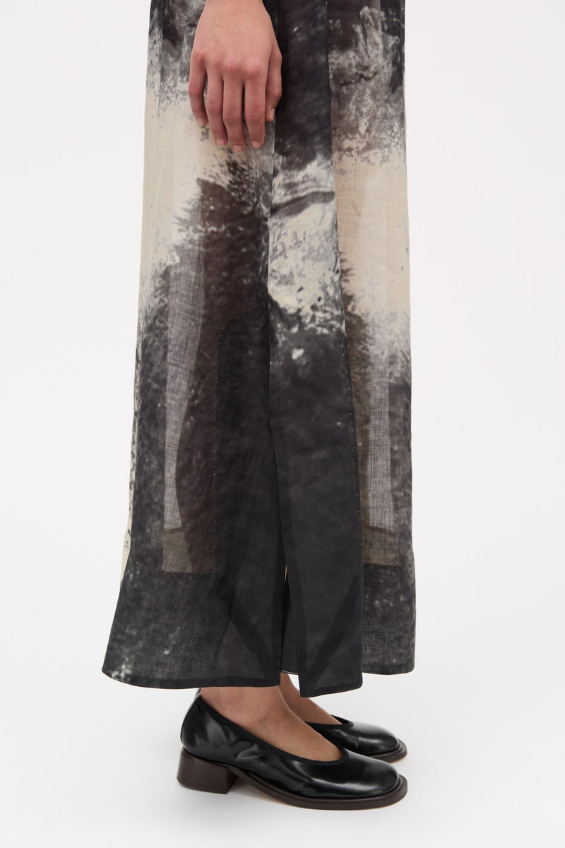 MKDT Studio Nellie Light Ramie Skirts DUST BLOW PRINT