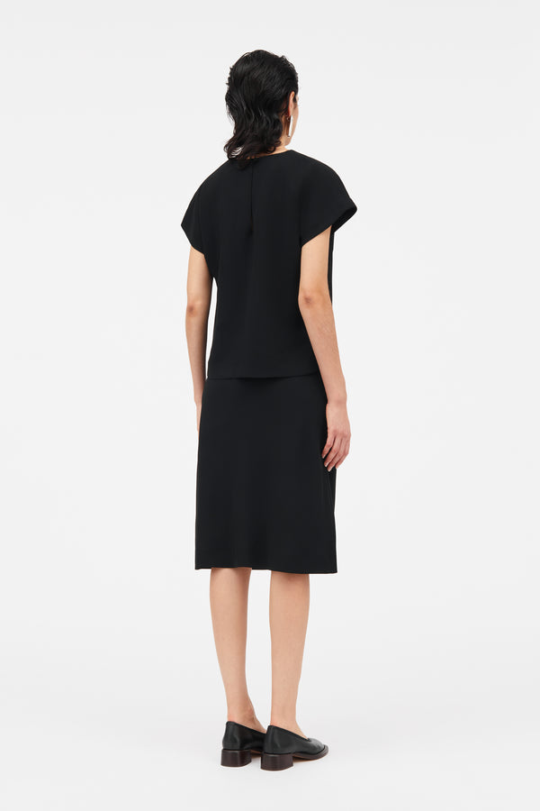 Mark Kenly Domino Tan Niala Crepe Georgette Skirts BLACK
