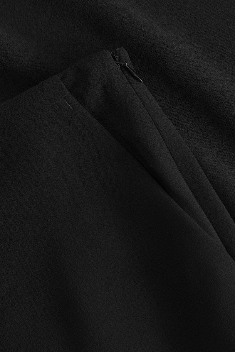 MKDT Studio Nimo Crepe Georgette Skirts BLACK