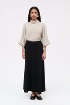 MKDT Studio Nimo Crepe Georgette Skirts BLACK