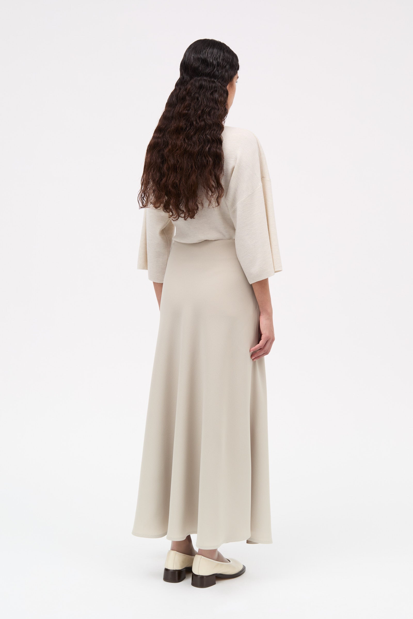 MKDT Studio Nimo Crepe Georgette Skirts SAND