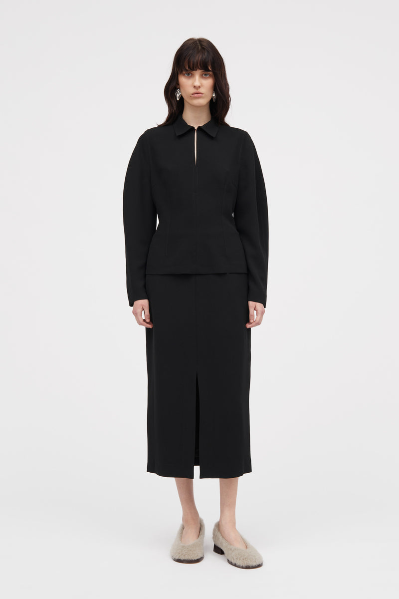 MKDT Studio Nishka Crepe Georgette Skirts BLACK