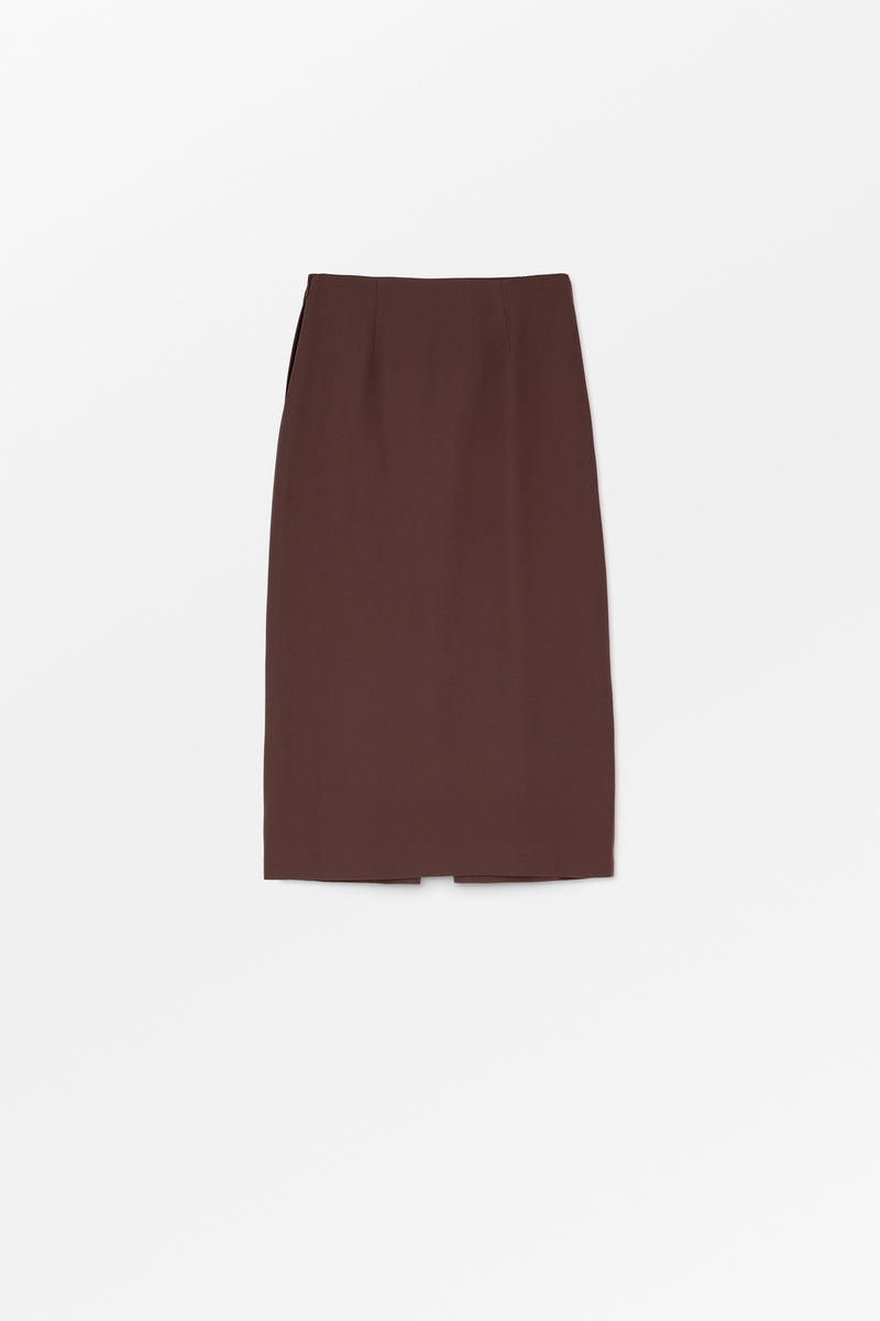 MKDT Studio Nishka Crepe Georgette Skirts BURGUNDY