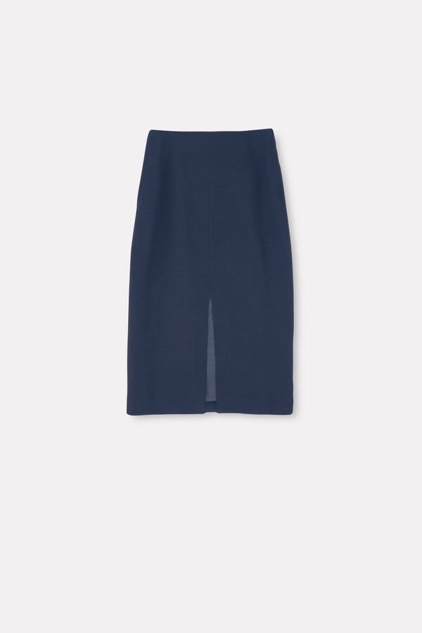 MKDT Studio Nishka Crepe Georgette Skirts NAVY