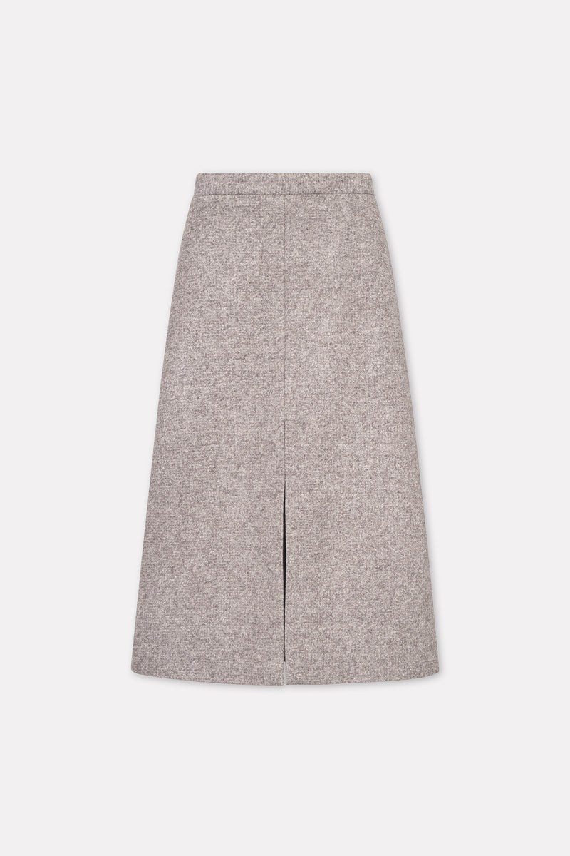 MKDT Studio Noelie Knitted Wool Skirts MINK MELANGE