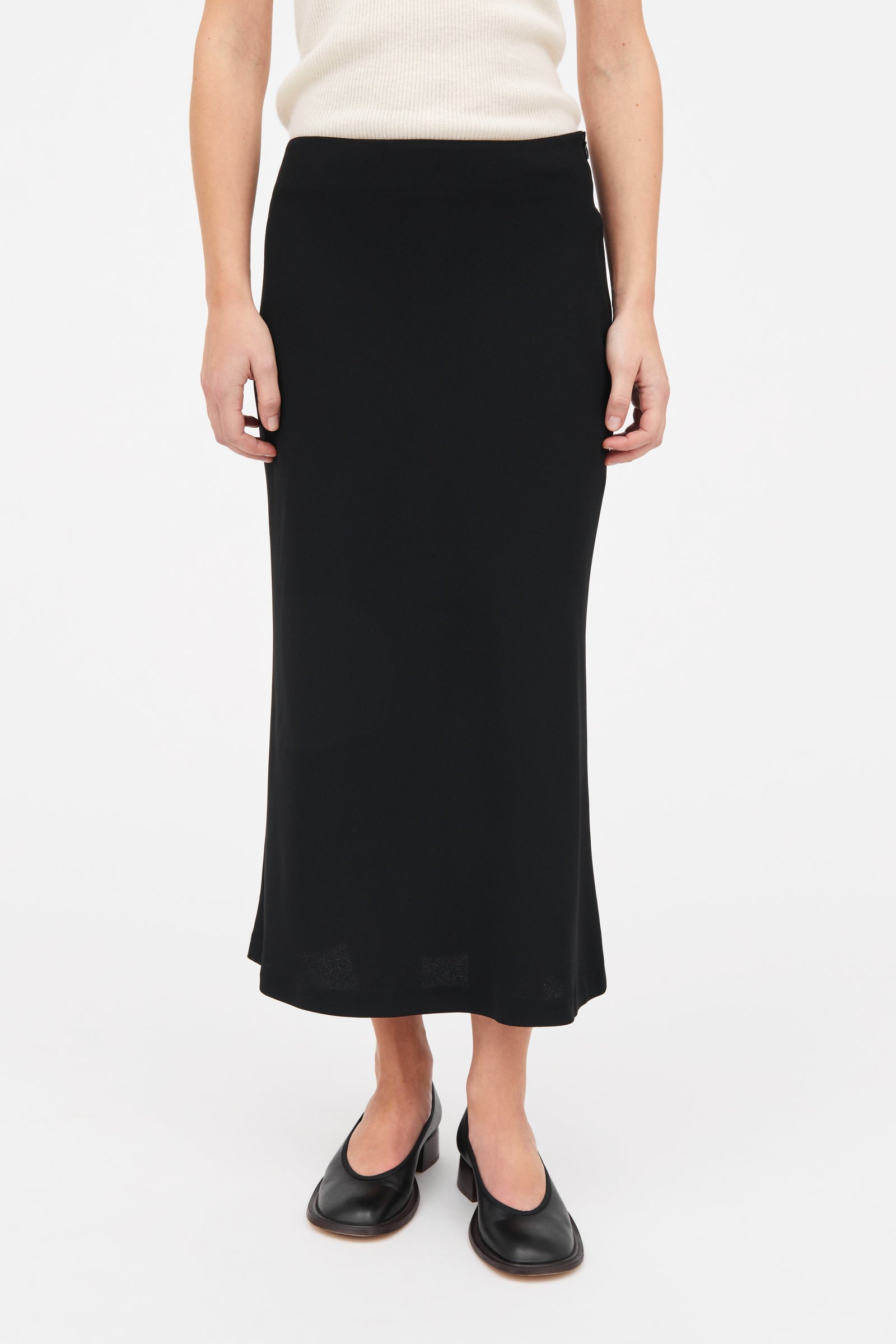 スカート acka georgette pencil skirt acka georgette pencil skirt