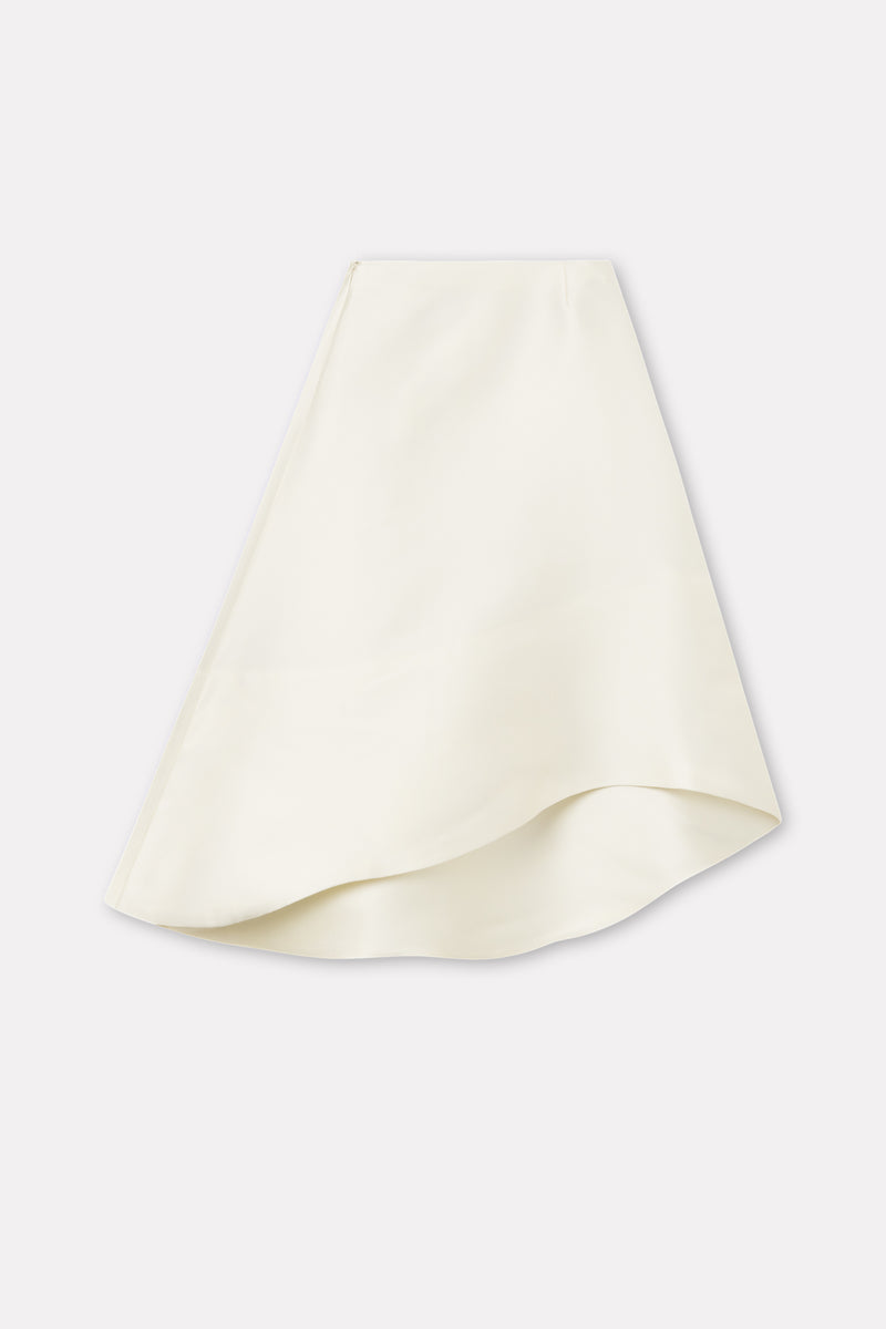 Mark Kenly Domino Tan Nomao-atelier Silk Tech Skirts IVORY