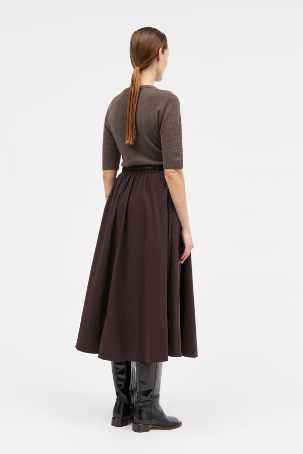 MKDT Studio Novo Crisp Tech Shirts DEEP BROWN