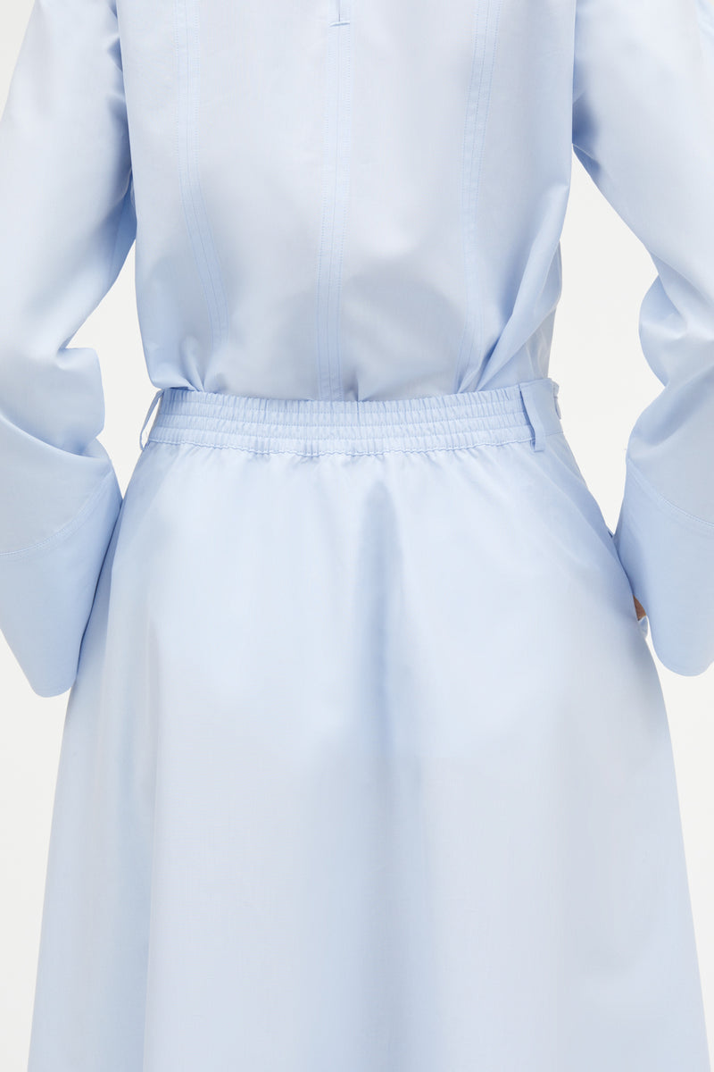 Mark Kenly Domino Tan Novo Poplin Skirts LIGHT BLUE