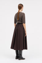 MKDT Studio Novo Skirt Shirts DEEP BROWN
