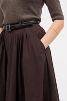 MKDT Studio Novo Skirt Shirts DEEP BROWN
