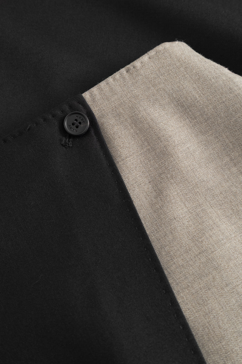 MKDT Studio Novy Thin Solid Wool Skirts BLACK