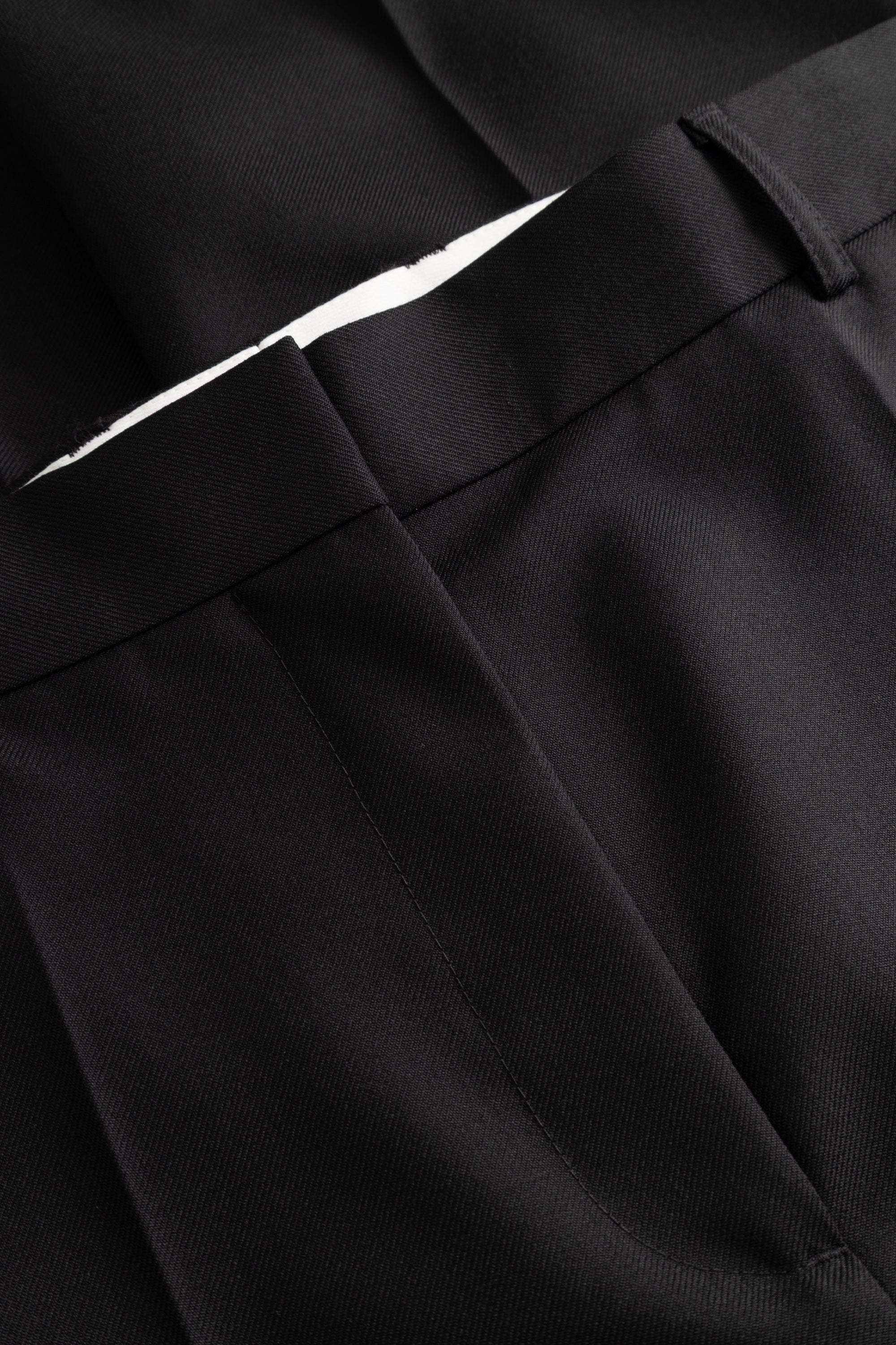 MKDT Studio PATRINA ECO WOOL TWILL Pants BLACK