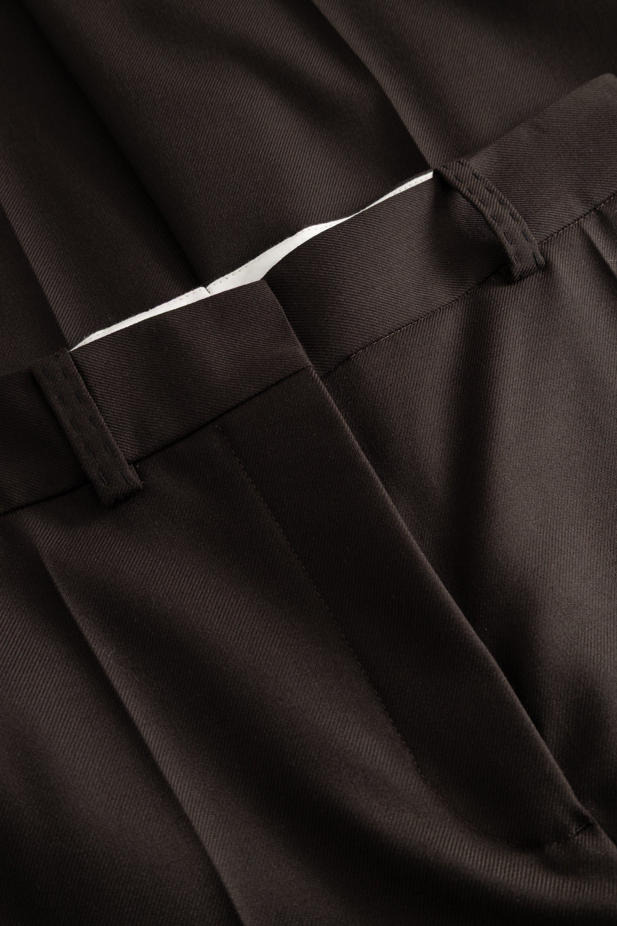 MKDT Studio PATRINA ECO WOOL TWILL Pants BROWN