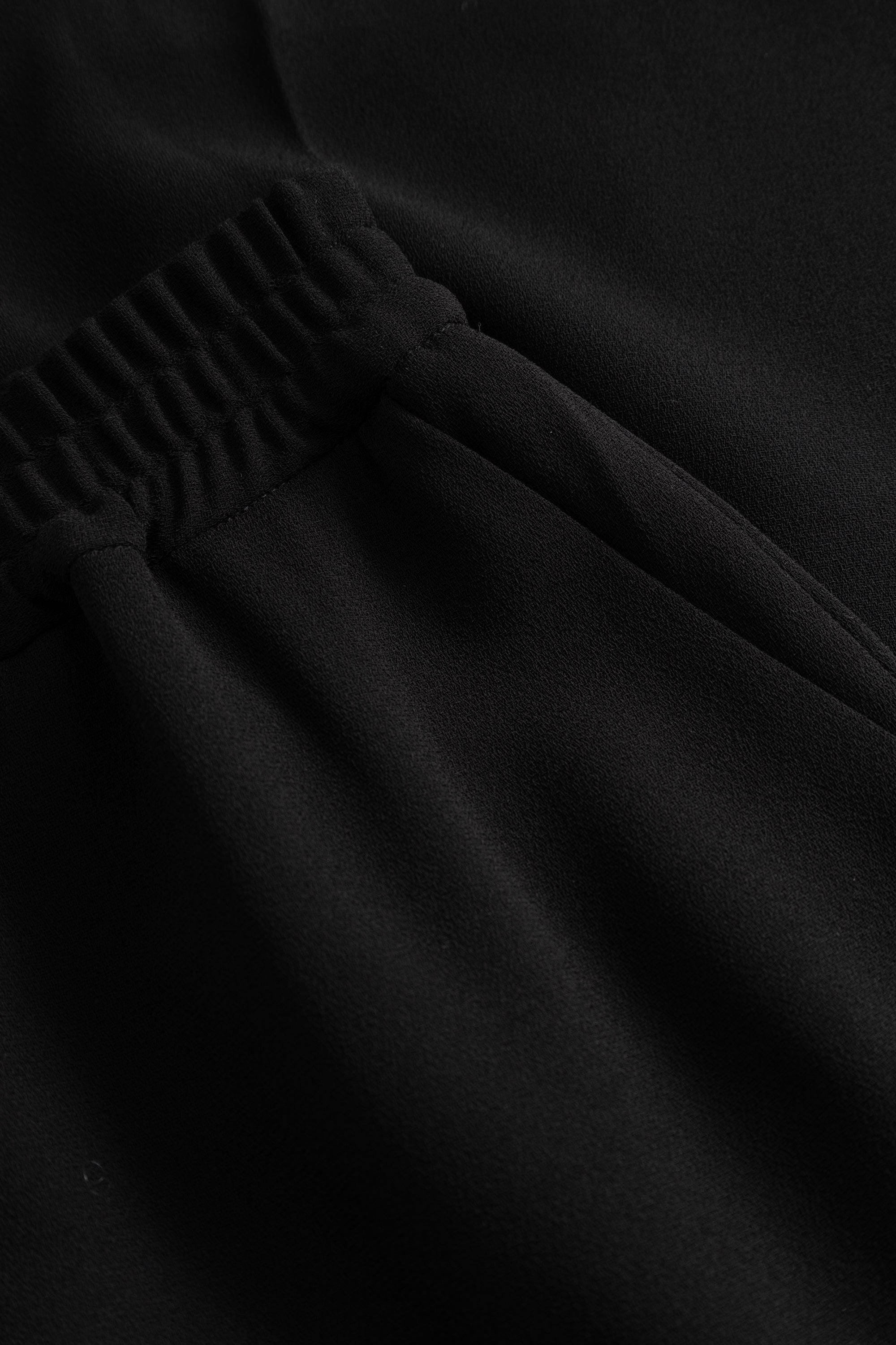 MKDT Studio PIKA CREPE GEORGETTE Pants BLACK