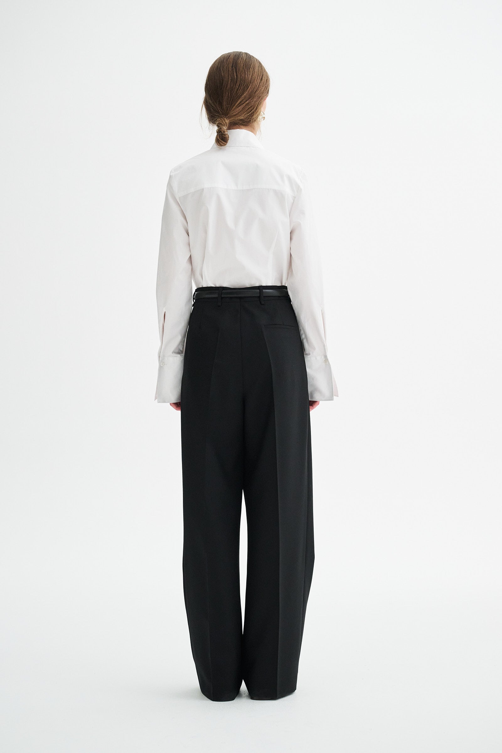 MKDT Studio PIRKA ECO WOOL TWILL Pants BLACK
