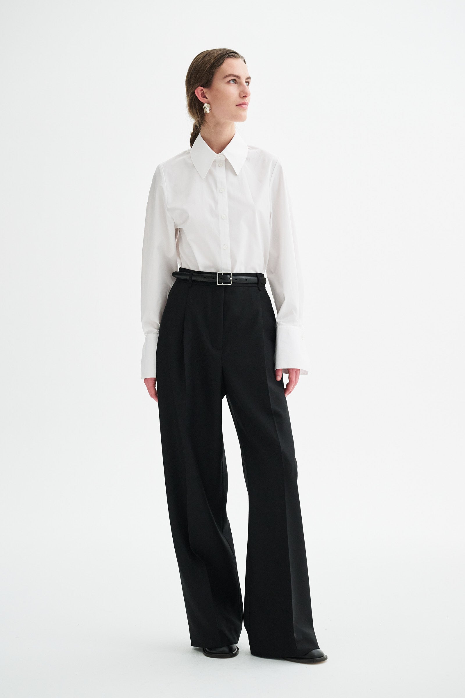 MKDT Studio PIRKA ECO WOOL TWILL Pants BLACK