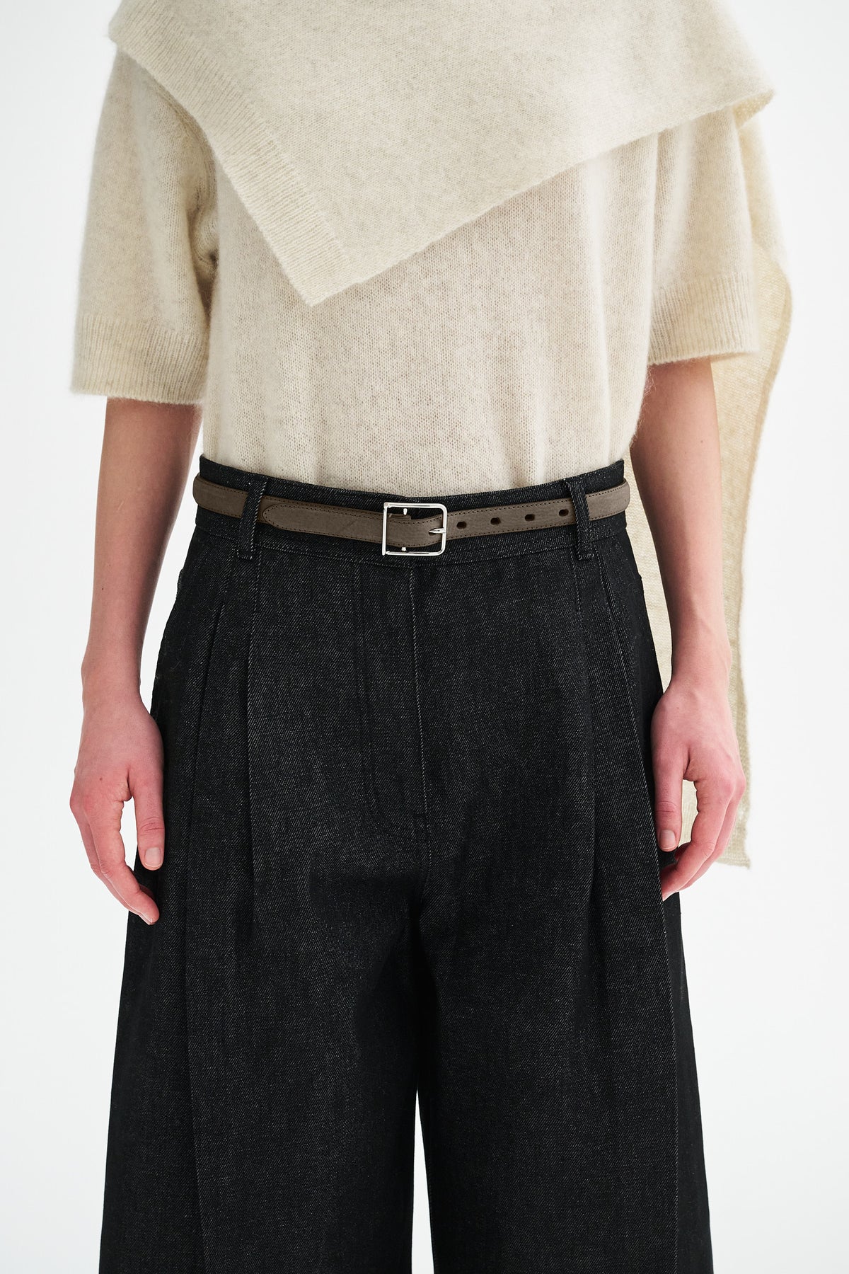 MKDT Studio PIVELLA BLACK DENIM Pants BLACK DENIM