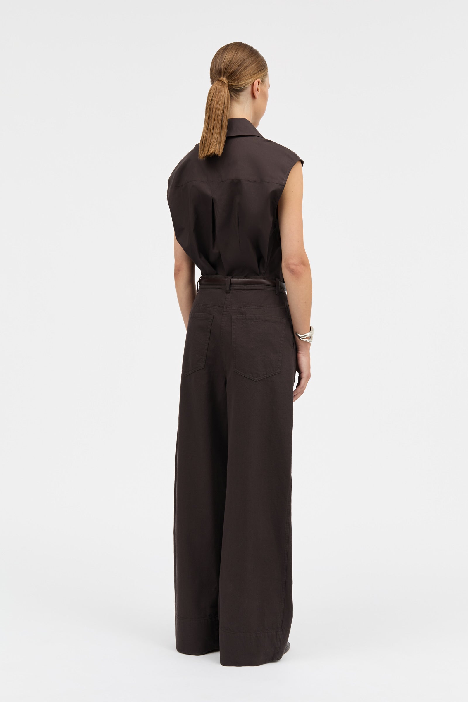 MKDT Studio PRAIRIE COTTON TWILL Pants DARK BROWN