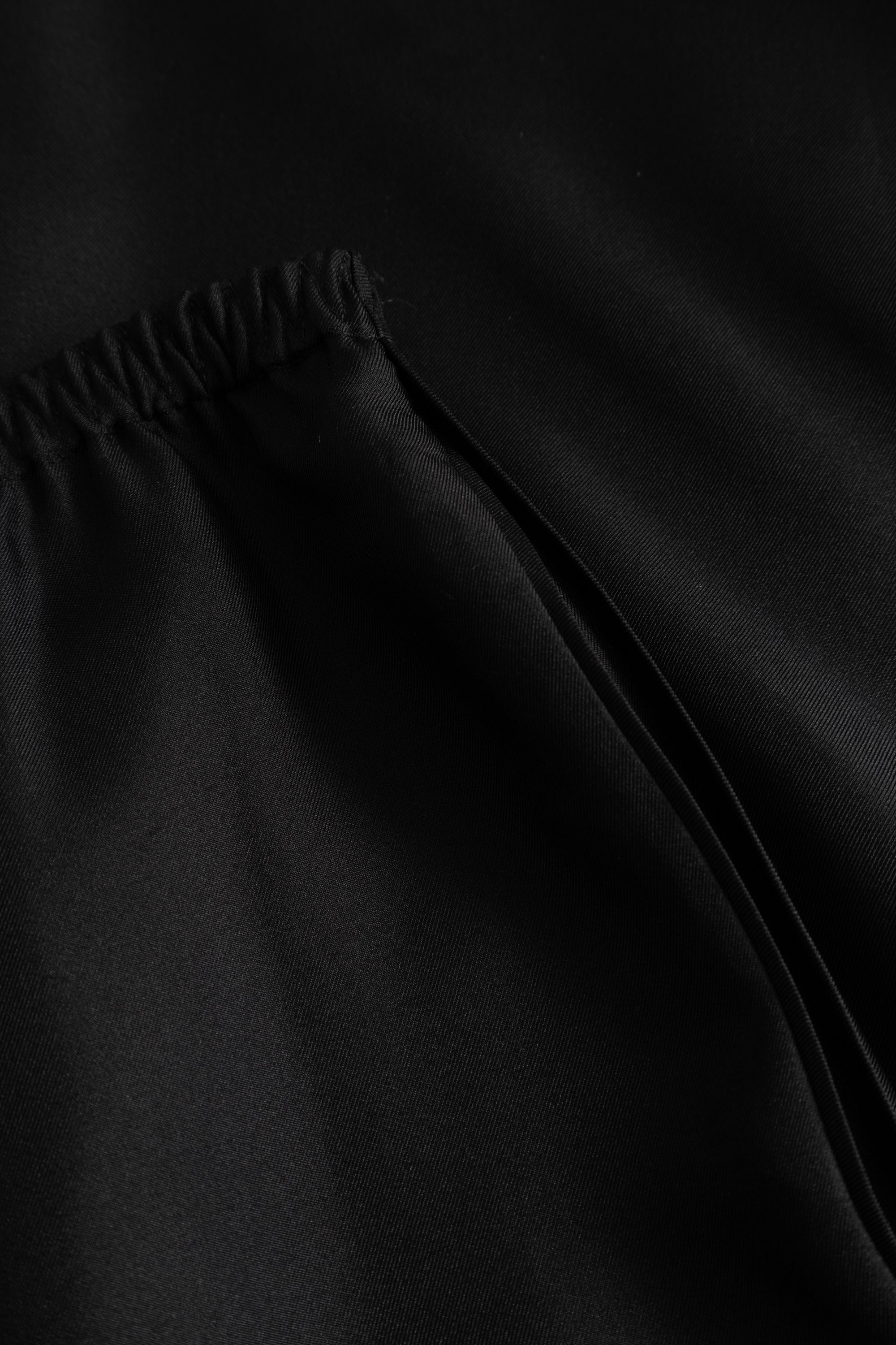 MKDT Studio PRESSA MATTE SILK TWILL Pants BLACK