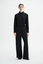 MKDT Studio PRESSA MATTE SILK TWILL Pants BLACK