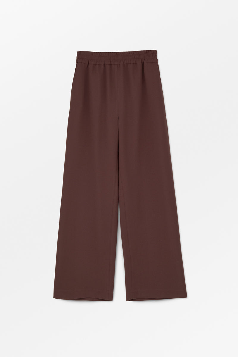 MKDT Studio Palmira Crepe Georgette Pants BURGUNDY