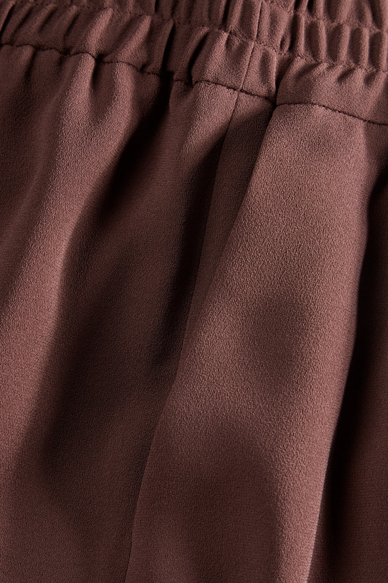 MKDT Studio Palmira Crepe Georgette Pants BURGUNDY