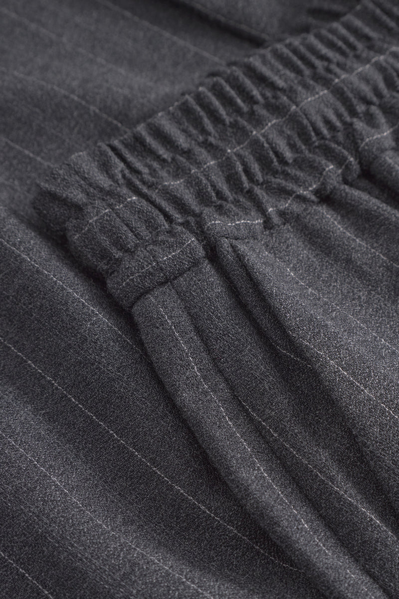 MKDT Studio Palmyr Pinstripe Light Wool Pants DARK GREY