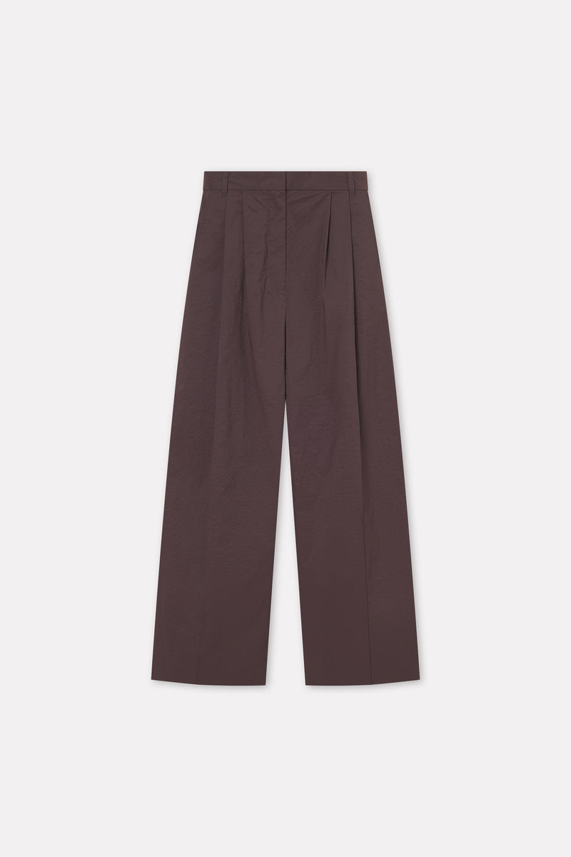 MKDT Studio Paloma Crisp Tech Pants DEEP BROWN