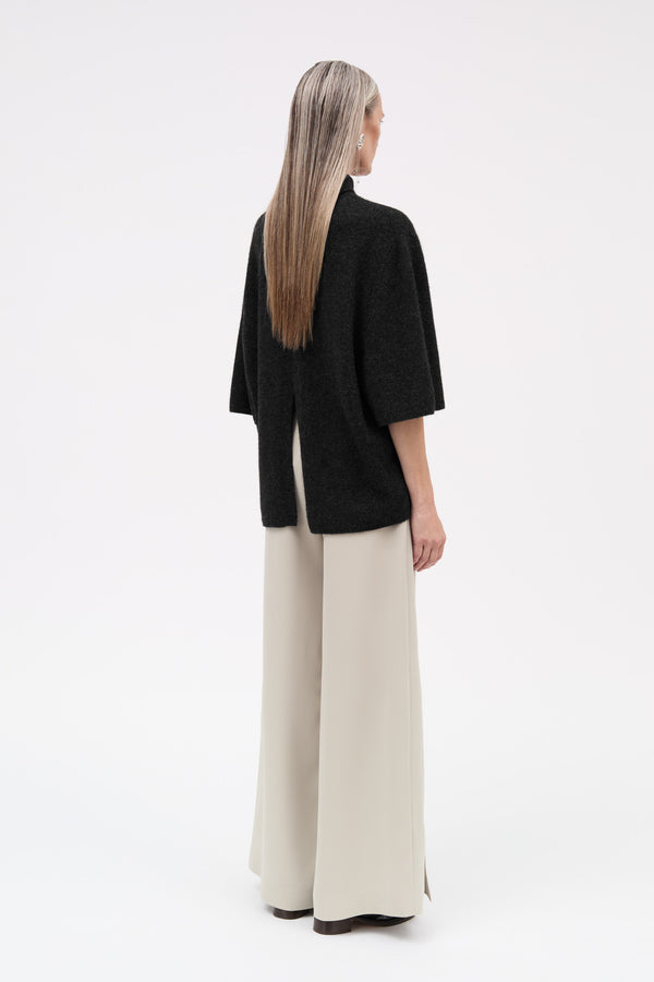 MKDT Studio Pandora Crepe Georgette Pants BLACK