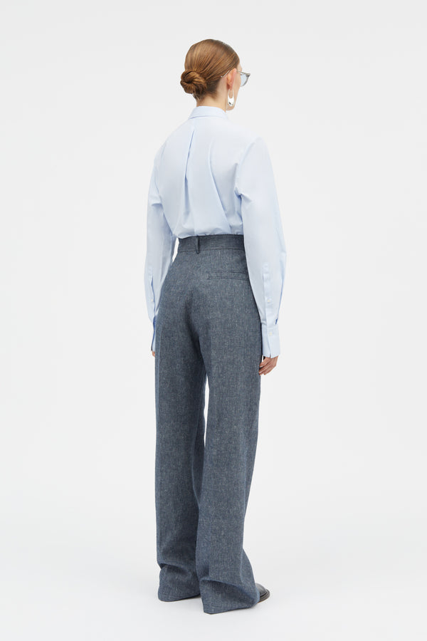 Mark Kenly Domino Tan Parry Soft Denim Pants NAVY