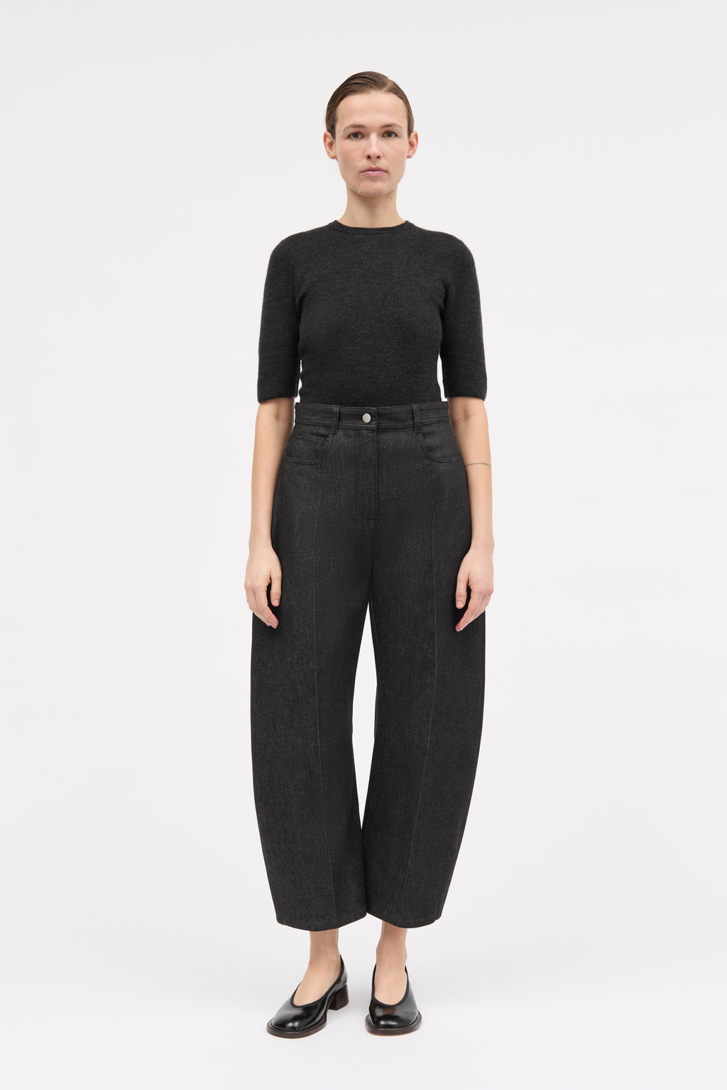 ボトムスその他 MKDT Studio Palmira black trousers Palmira Crepe Georgette - BLACK – MKDT STUDIO