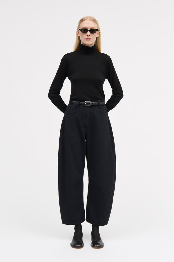 MKDT Studio Pella Cotton Twill Pants BLACK