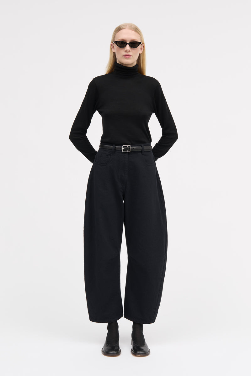 MKDT Studio Pella Cotton Twill Pants BLACK