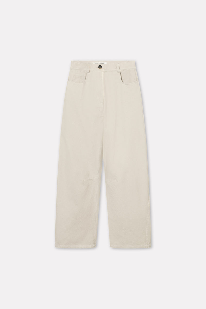 MKDT Studio Pella Cotton Twill Pants STONE GREY