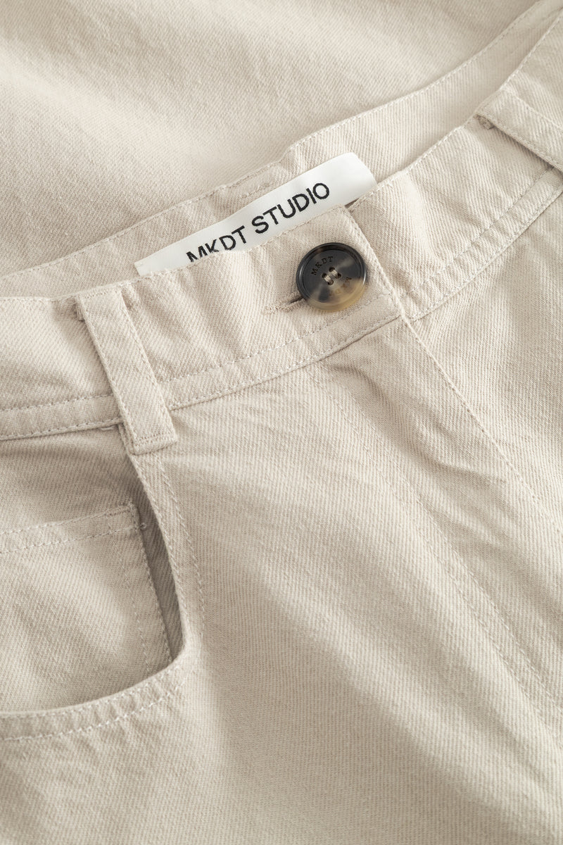 MKDT Studio Pella Cotton Twill Pants STONE GREY