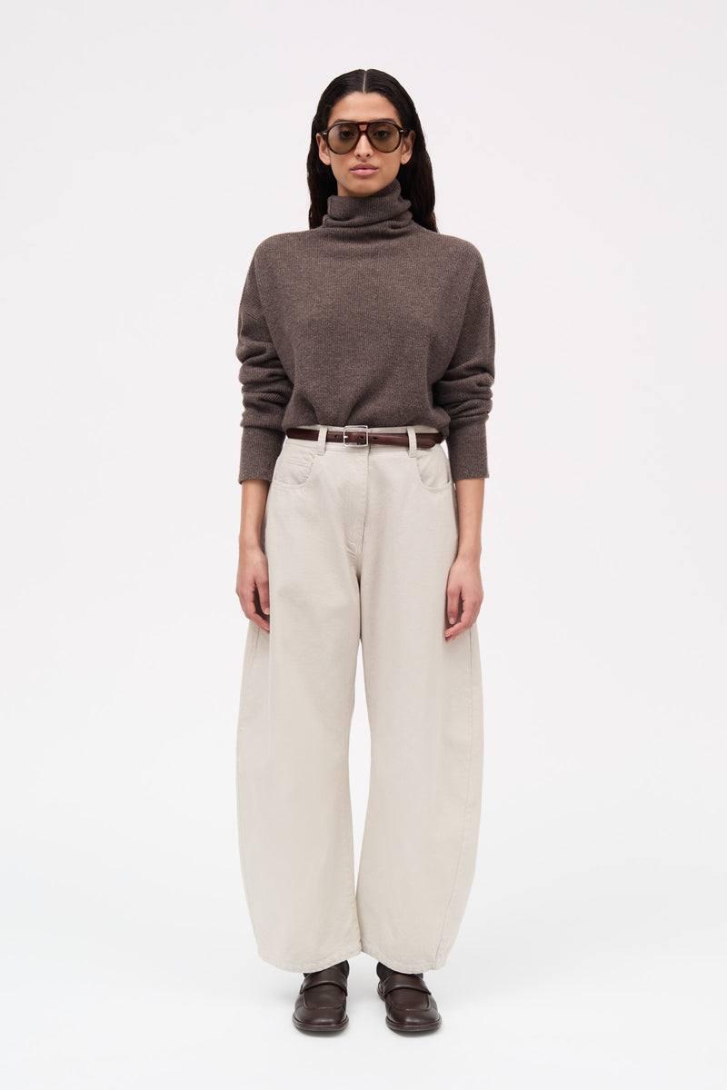 MKDT Studio Pella Cotton Twill Pants STONE GREY
