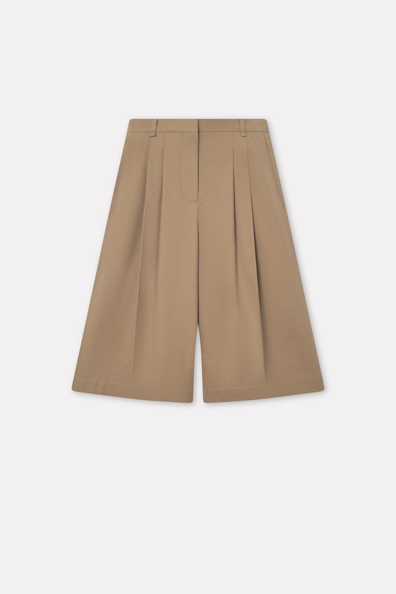 Mark Kenly Domino Tan Pennie Half Panama Shorts DRAB