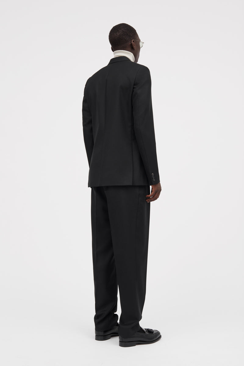 Mark Kenly Domino Tan Pepe Eco Wool Twill Pants BLACK