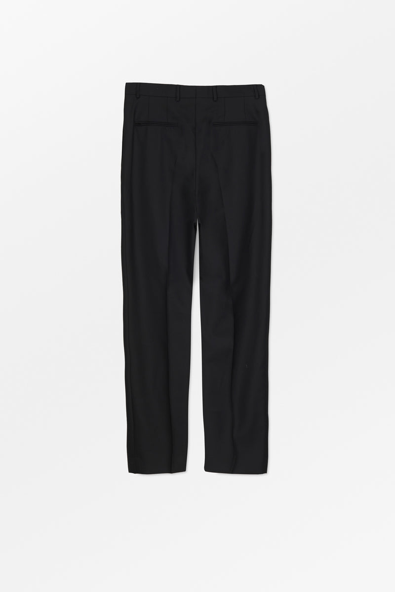 Mark Kenly Domino Tan Pepe Eco Wool Twill Pants BLACK