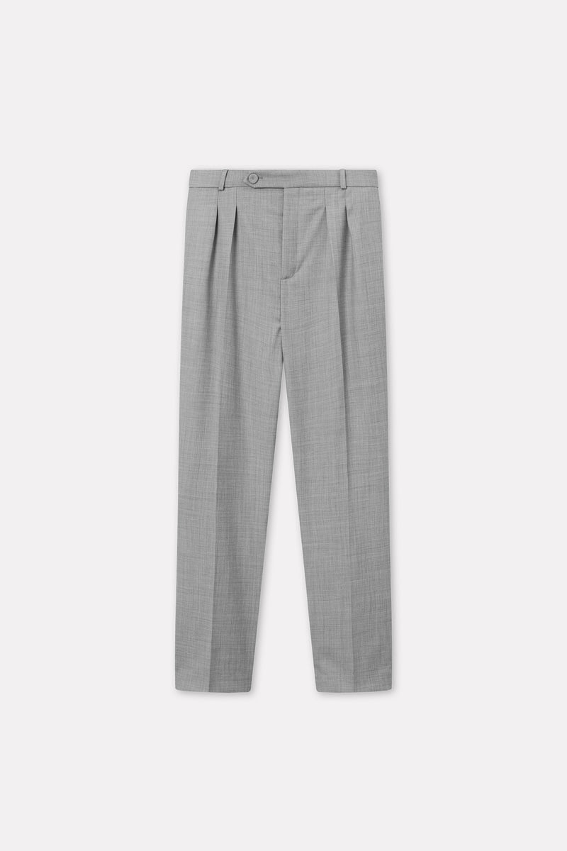 Mark Kenly Domino Tan Pepe Light Wool Pants GREY MELANGE