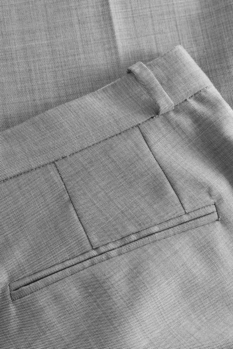 Mark Kenly Domino Tan Pepe Light Wool Pants GREY MELANGE