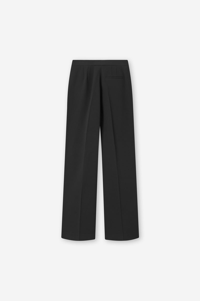 Mark Kenly Domino Tan Petra Crepe Georgette Pants BLACK
