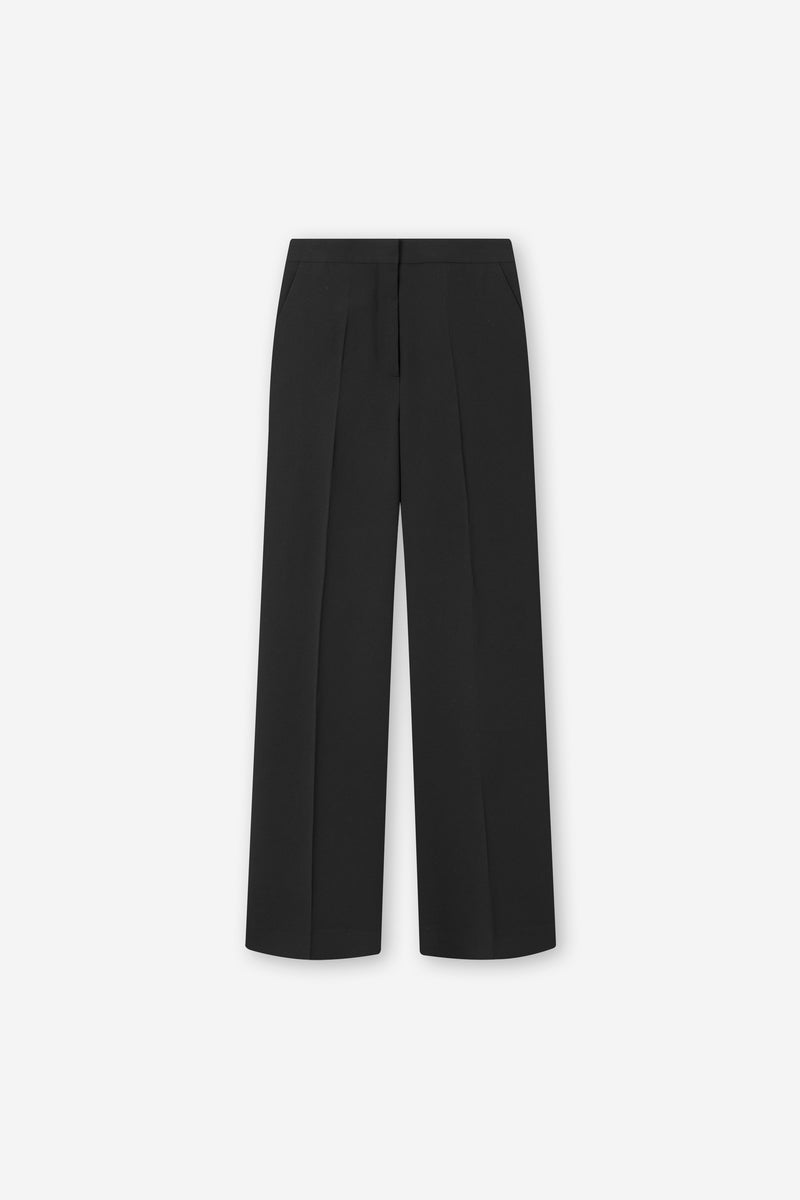 Mark Kenly Domino Tan Petra Crepe Georgette Pants BLACK