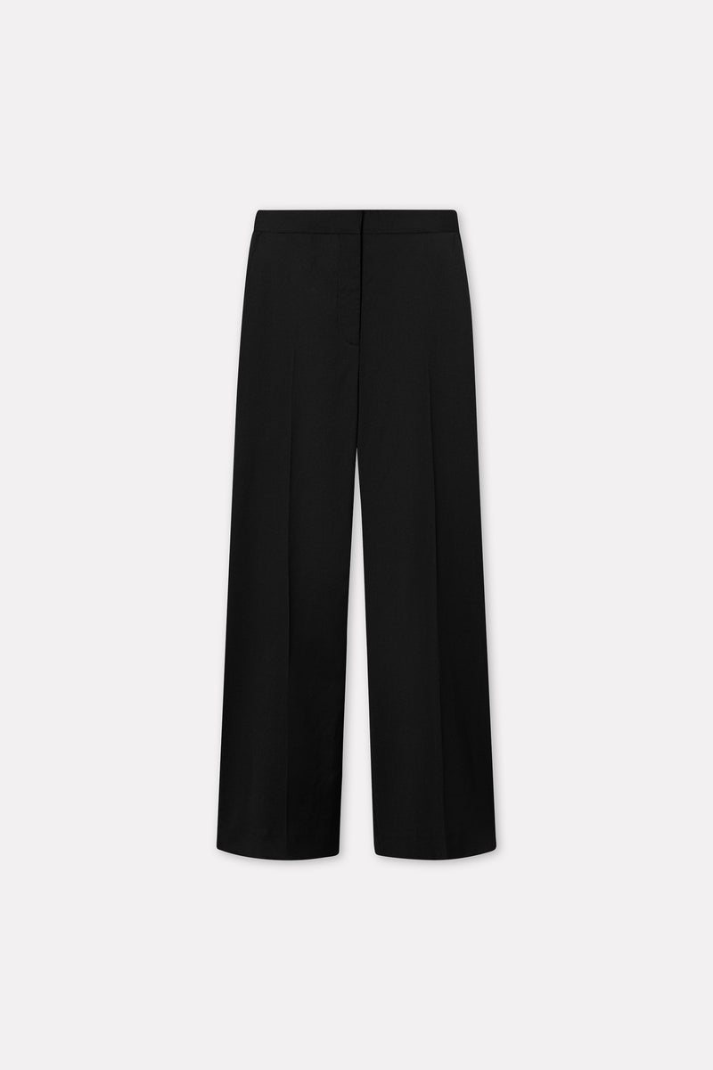 MKDT Studio Petra Thin Solid Wool Pants BLACK