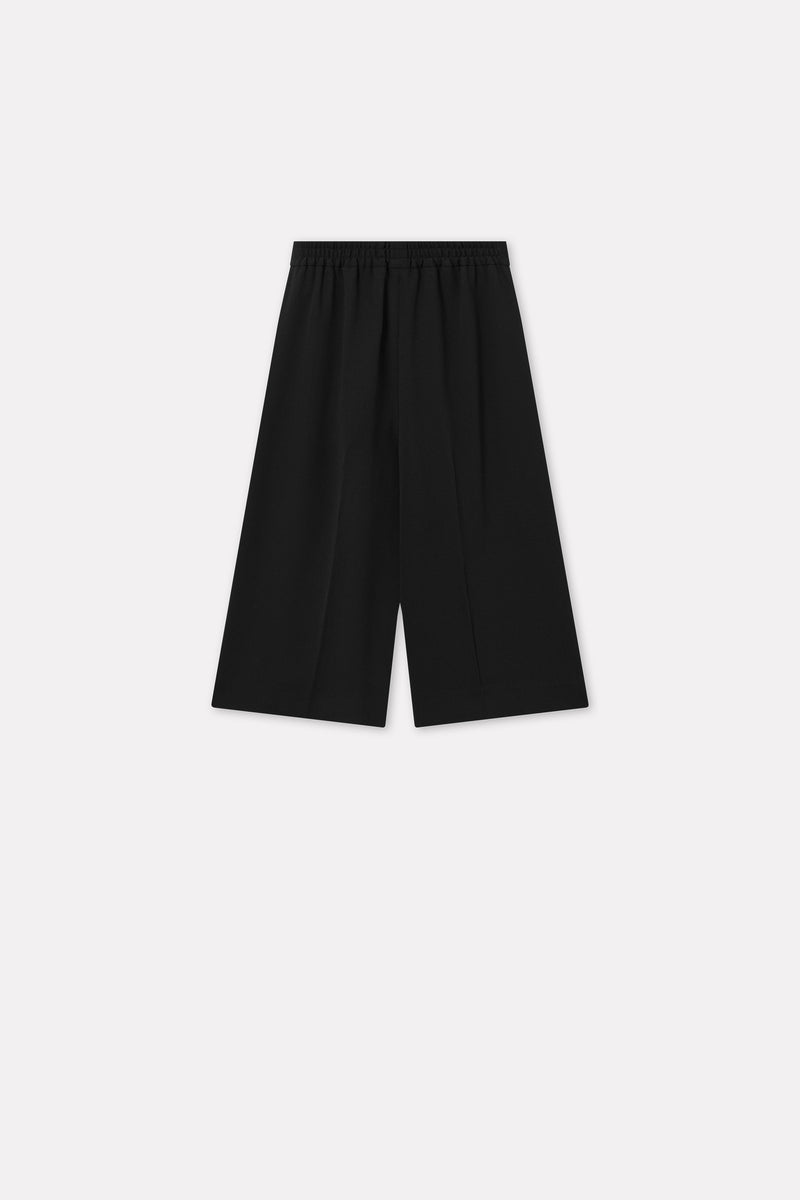 MKDT Studio Petrita Crepe Georgette Shorts BLACK