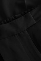 MKDT Studio Petrita Crepe Georgette Shorts BLACK